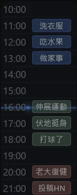 Niwa Day 的今日時間軸